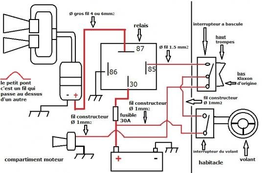 SHEMA ELECTRIQUE  KLAXON 2